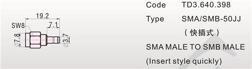 sma/smb-50jj(快插式）